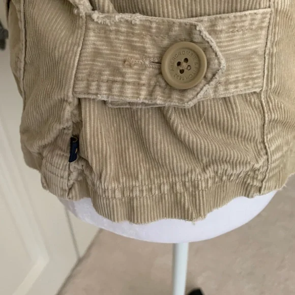 Abercrombie and Fitch distressed corduroy jacket. - Picture 3 of 4